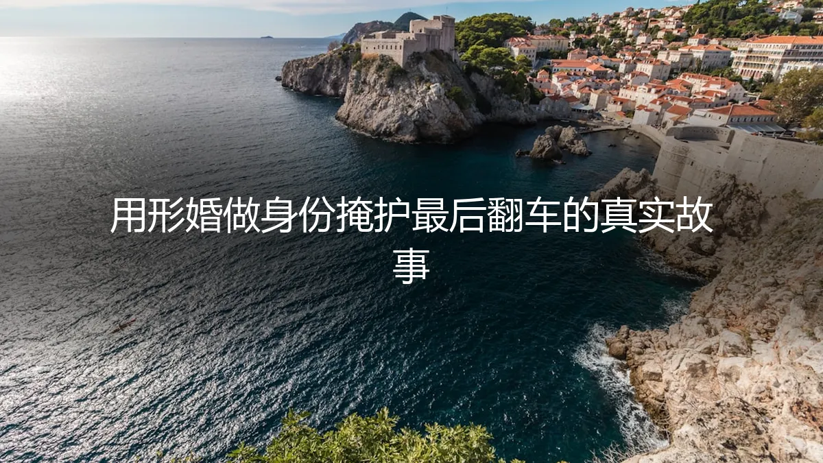 形婚做身份掩护：一个翻车的真实故事与深度剖析