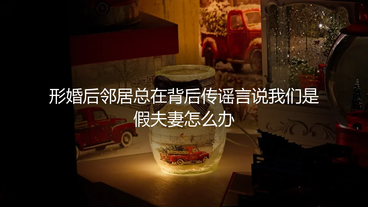 形婚后邻居谣言四起：如何应对“假夫妻”的非议与窥探