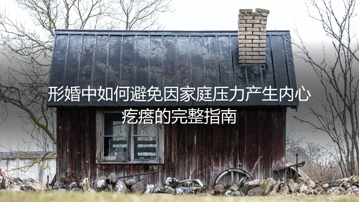 形婚中如何避免因家庭压力产生内心疙瘩：一份完整指南
