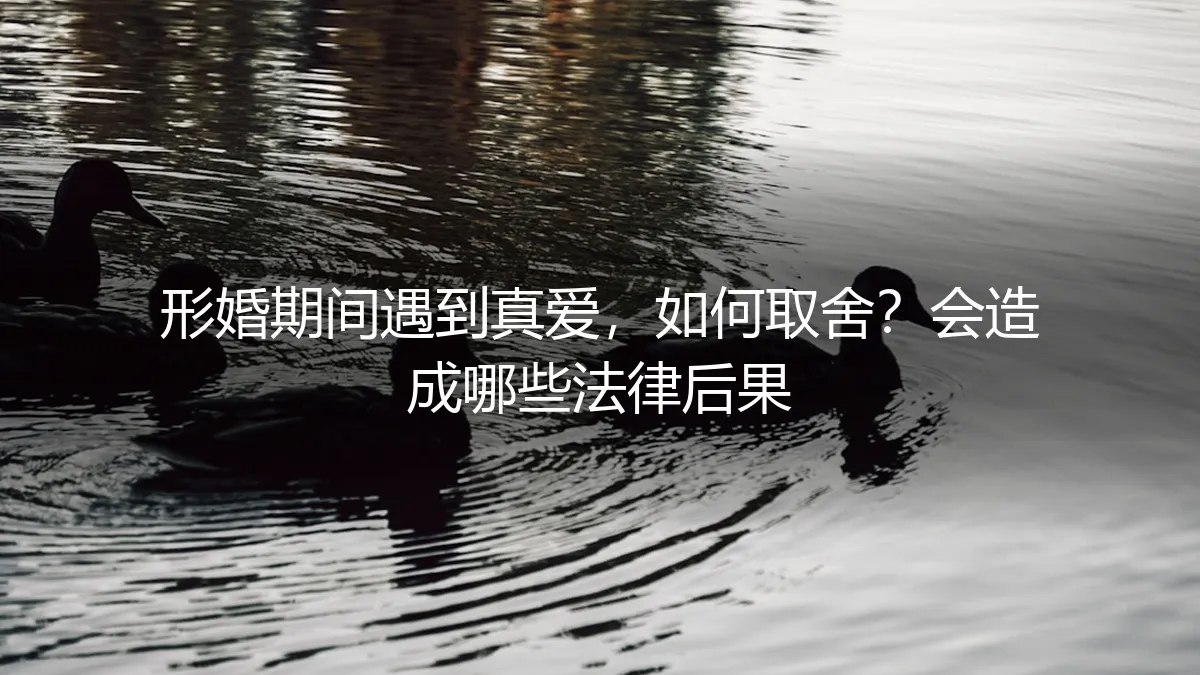 形婚期间遇到真爱，如何取舍与应对潜在法律风险？