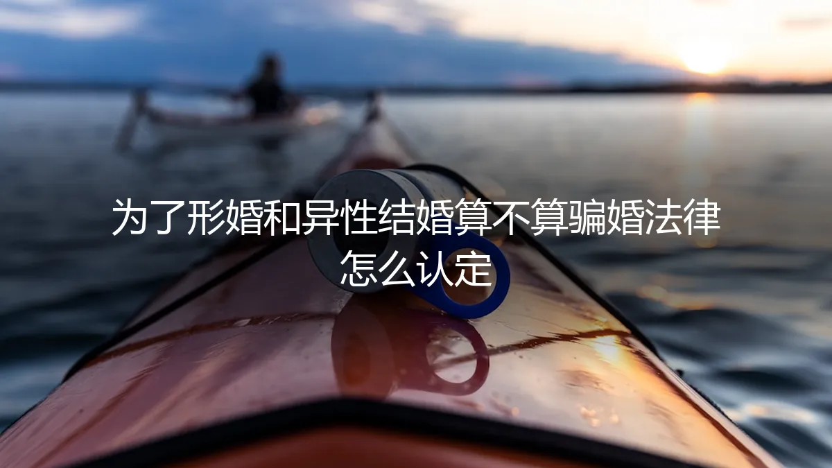 形婚算不算骗婚？法律如何认定？资深专家深度剖析核心风险