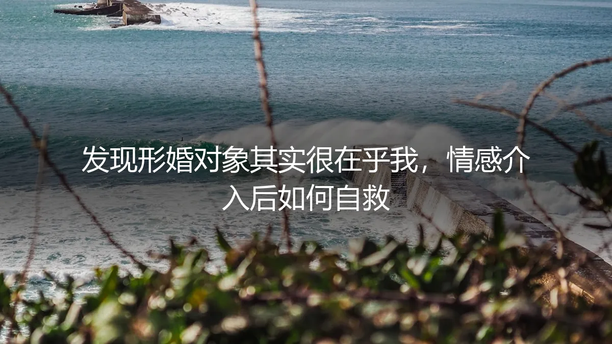 当协议出现裂痕：发现形婚对象动了真情，我如何找回边界