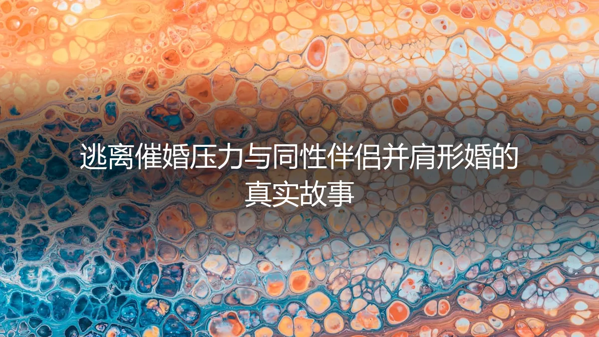 逃离催婚压力，与同性伴侣并肩：一场形婚背后的真实故事与深度思考