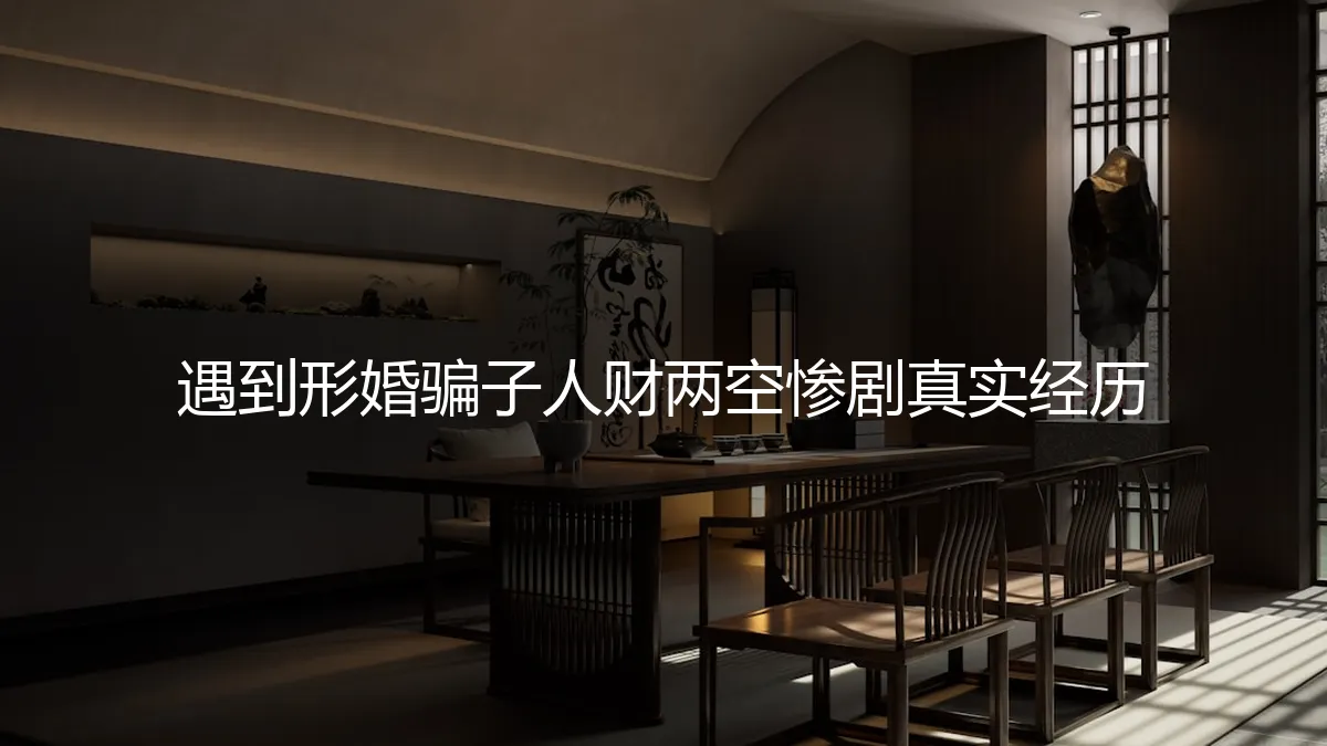 形婚骗局深度剖析：从“合作共赢”到人财两空的真实惨剧