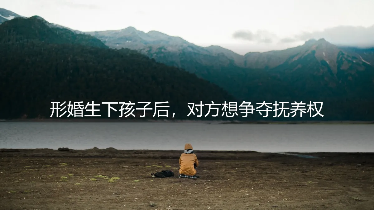 形婚生子后对方争夺抚养权：法律真空与情感博弈的真实困境