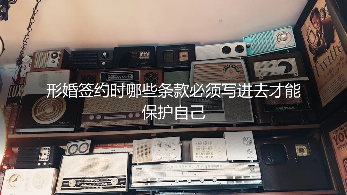 形婚签约保姆级指南：这7条核心条款不写进去，你99%会后悔