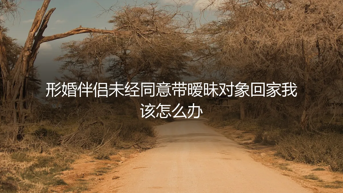 形婚伴侣未经同意带暧昧对象回家，我的边界被侵犯了怎么办？