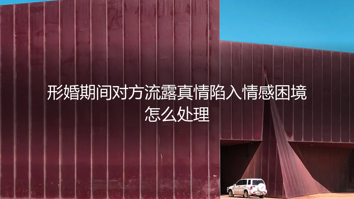 当形婚的墙，裂开一道缝