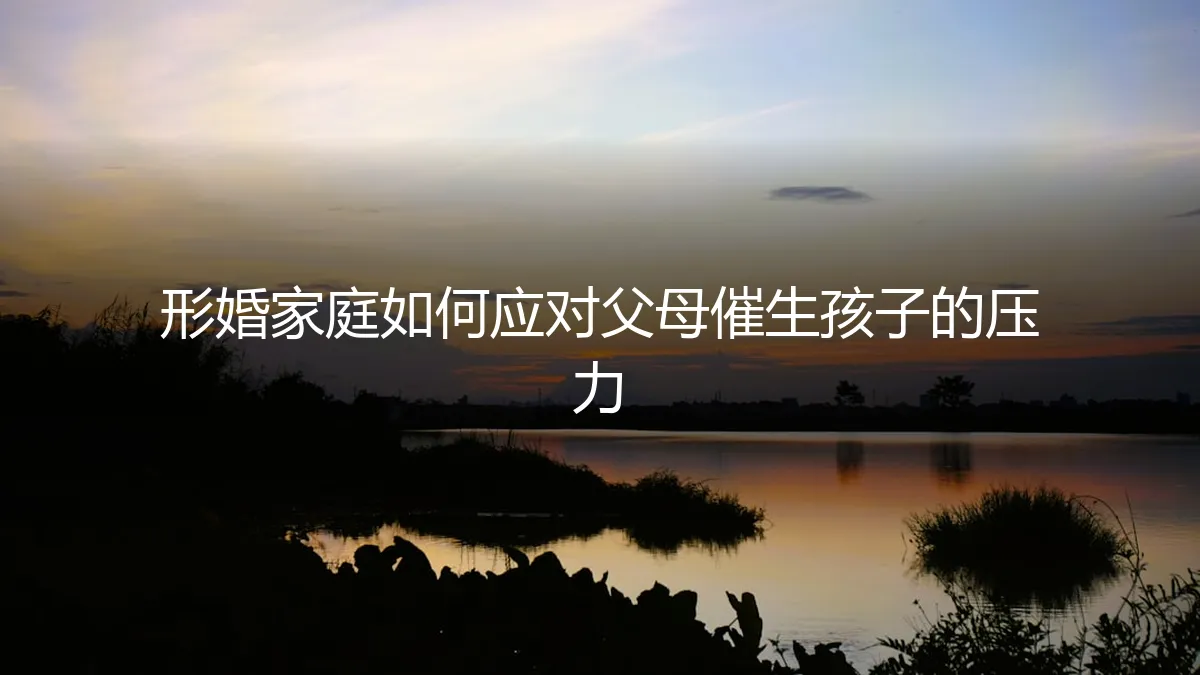 形婚家庭如何应对父母催生孩子的压力：一份清醒的风险应对指南