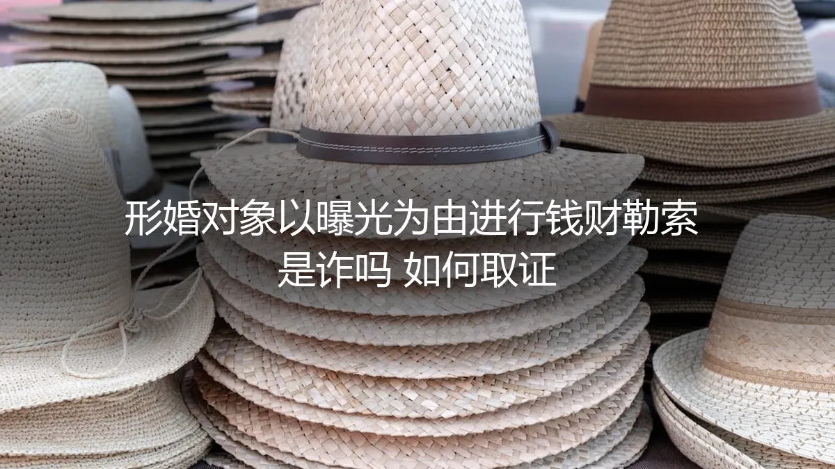 形婚对象以“曝光”为由勒索钱财，是敲诈勒索吗？如何有效取证维权？
