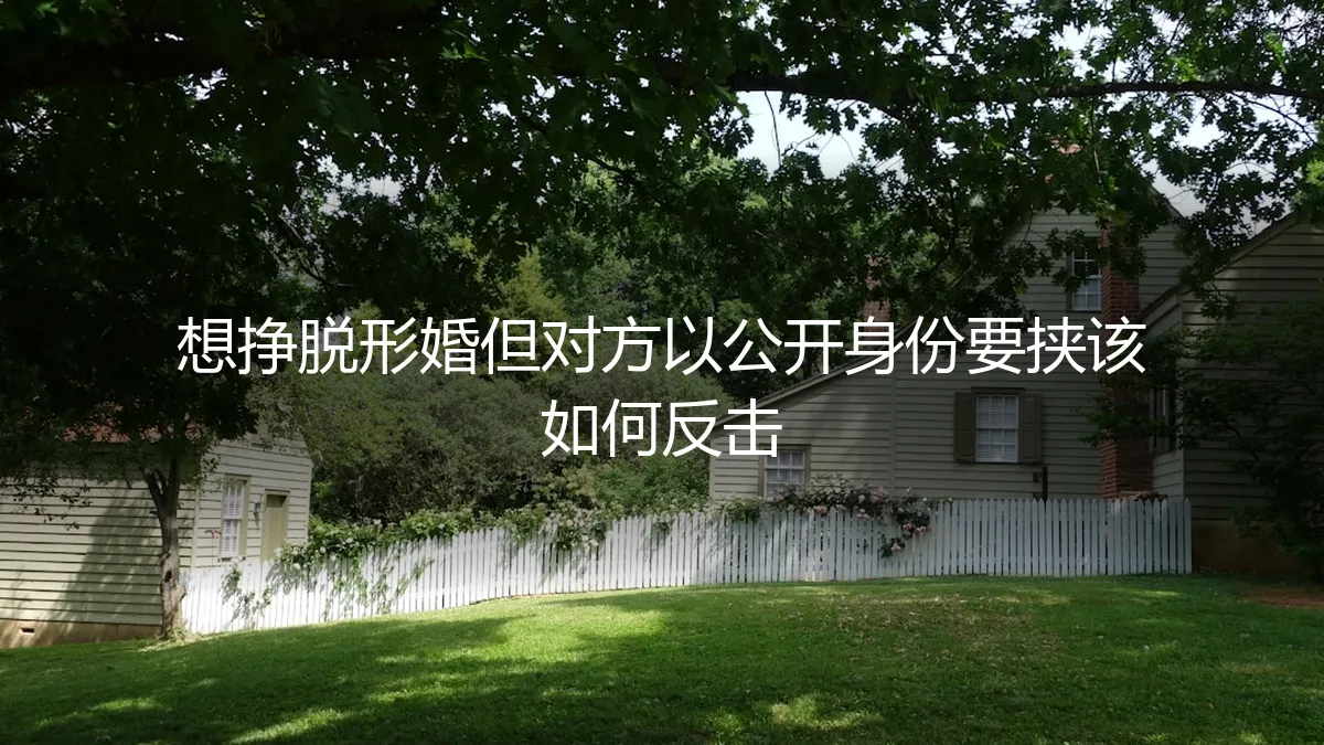 形婚困局:当对方以“出柜”要挟,如何破局与自保?