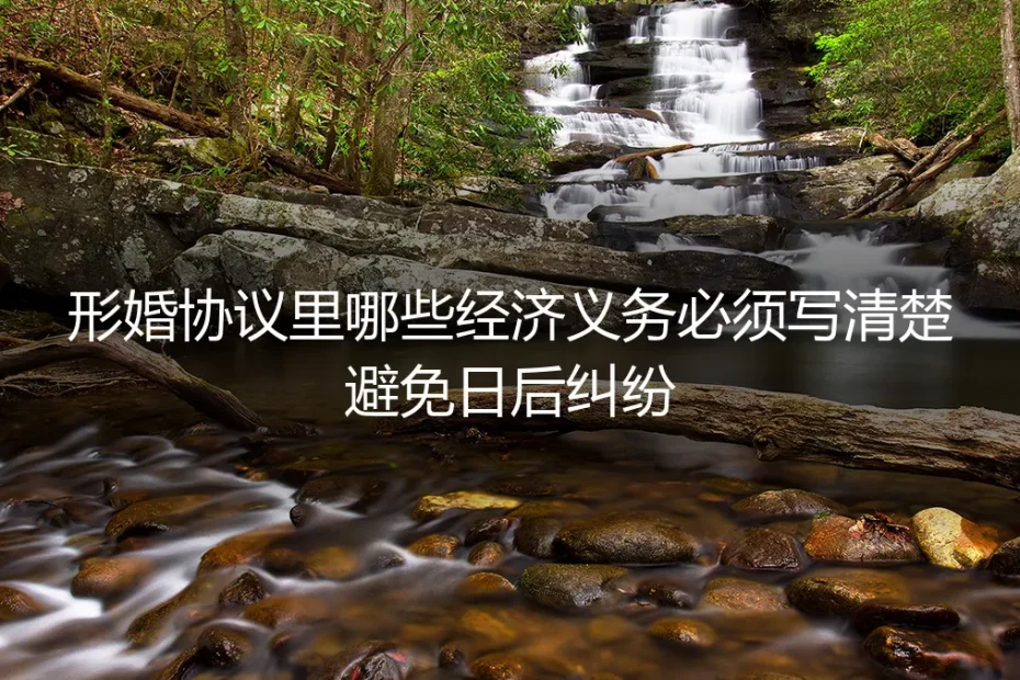 形婚协议避坑指南:哪些经济义务必须白纸黑字写清楚?