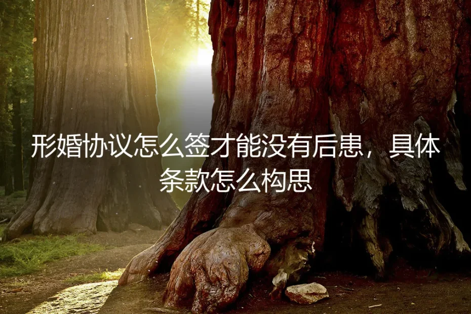 形婚协议保姆级实操指南:这样签才能没有后患,具体条款构思全解析