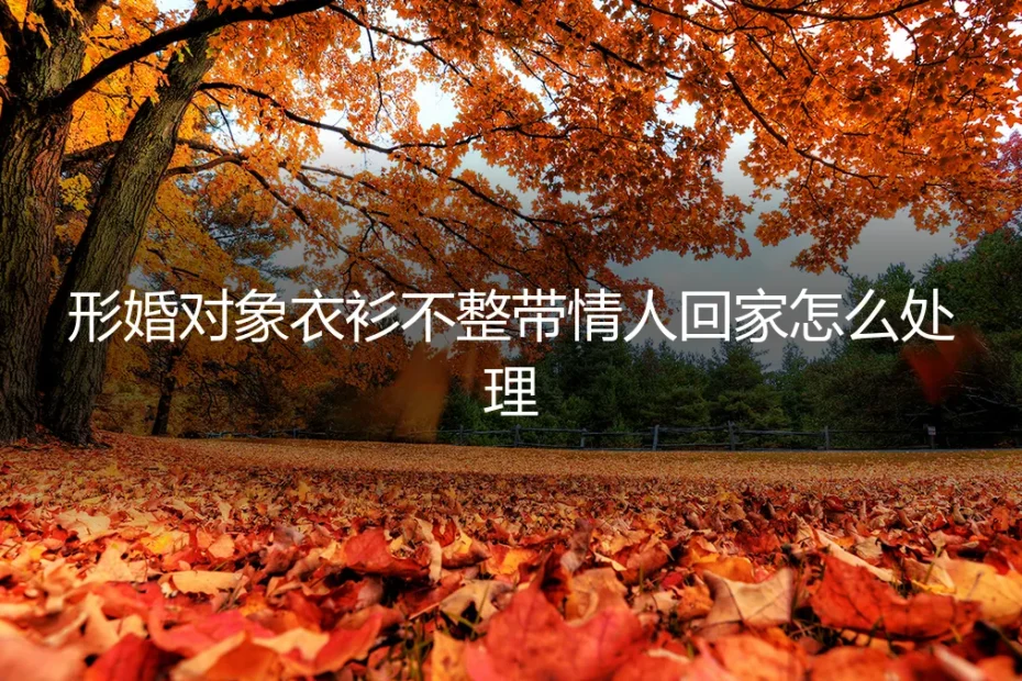 形婚危机:当对方衣衫不整带情人回家,如何守住边界与底线?