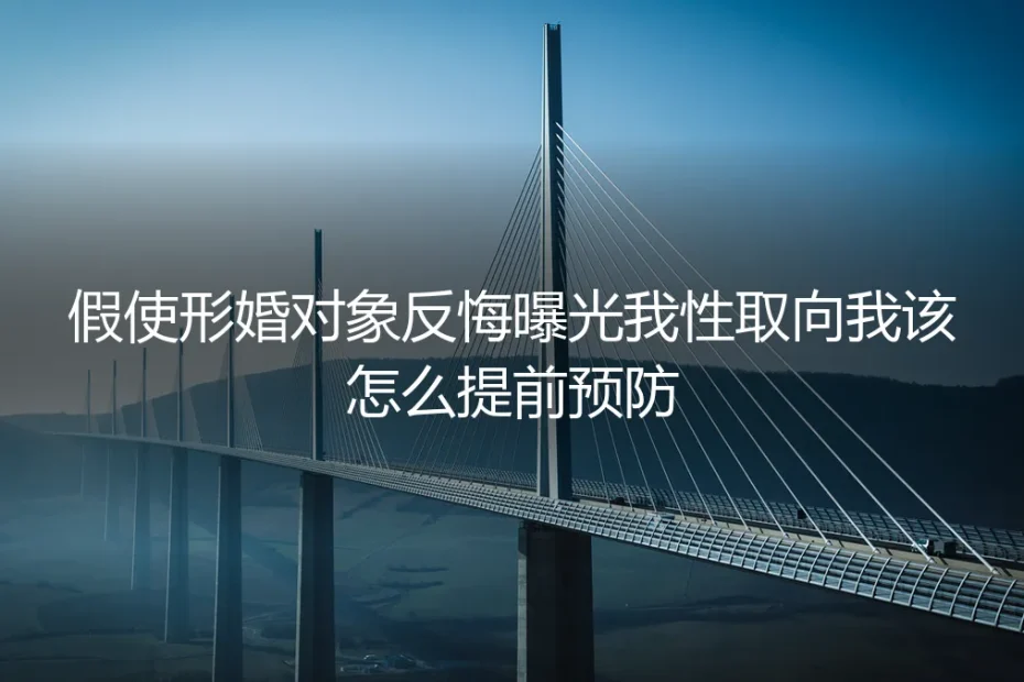 形婚对象反悔并威胁曝光?这份“防反水”实操避坑指南请收好