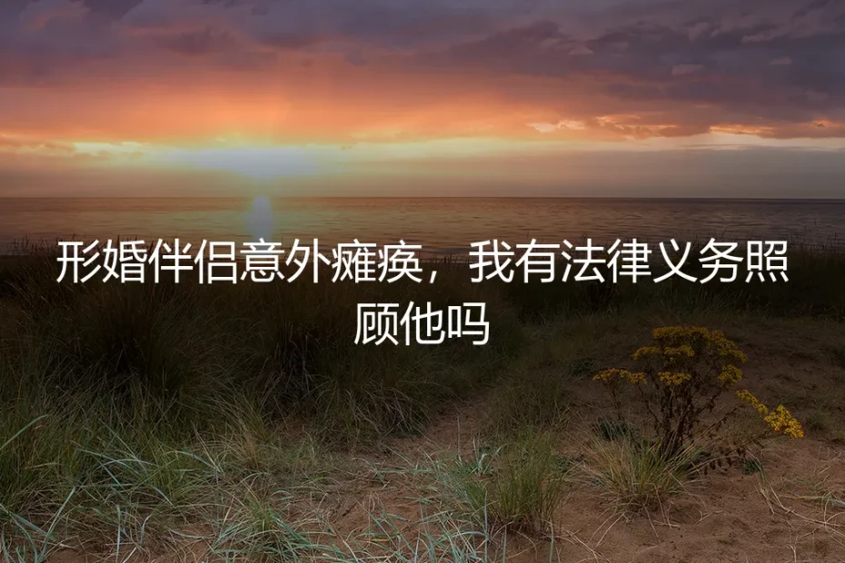 形婚伴侣意外瘫痪,我有法律上的照顾义务吗?