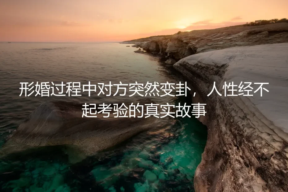 婚前协议签字的那个下午,他反悔了