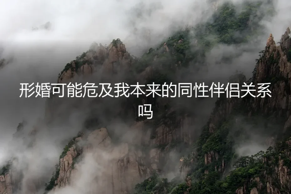 形婚会危及我的同性伴侣关系吗?一份关于风险与契约的深度剖析