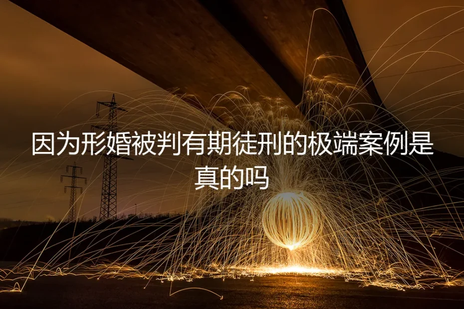 形婚被判刑?极端案例背后的法律红线与风险警示