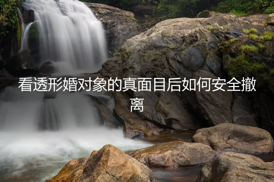 看透形婚对象的真面目后,如何安全撤离?一份深度风险应对指南