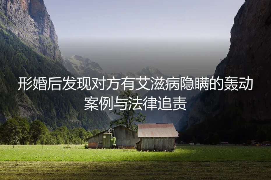 形婚背后:当伴侣隐瞒艾滋病,法律与人性的双重拷问