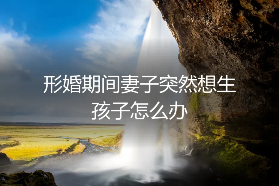 形婚妻子突然想要孩子:一场协议之外的“生育风暴”如何应对?