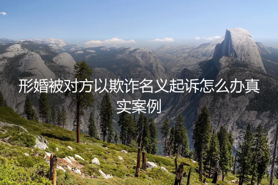 形婚被控欺诈?真实案例剖析风险应对之策