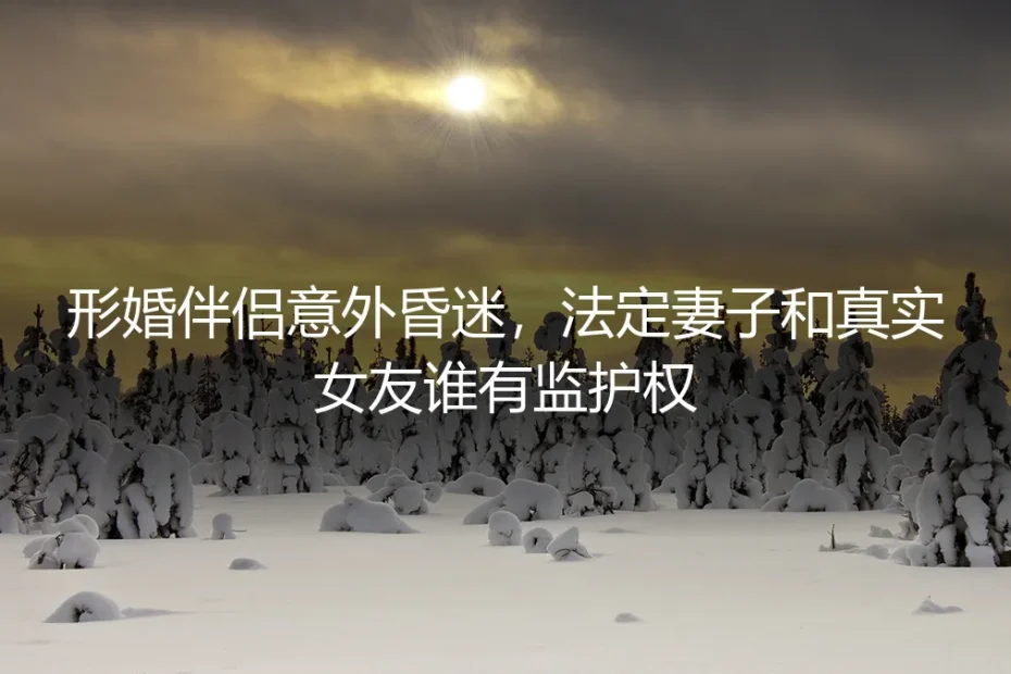形婚伴侣意外昏迷，法定妻子和真实女友谁有监护权？