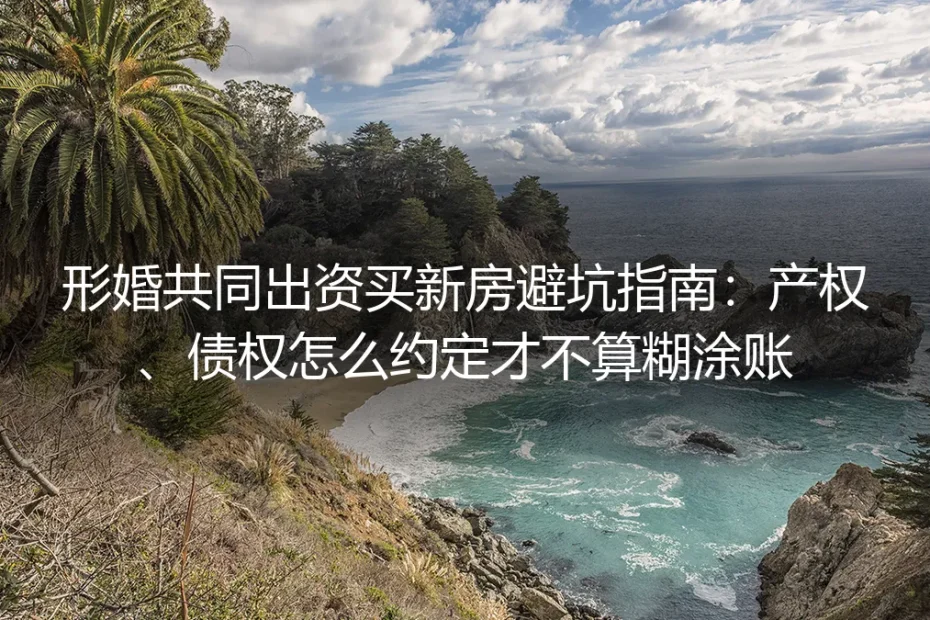 形婚共同出资买新房避坑指南：产权、债权怎么约定才不算糊涂账