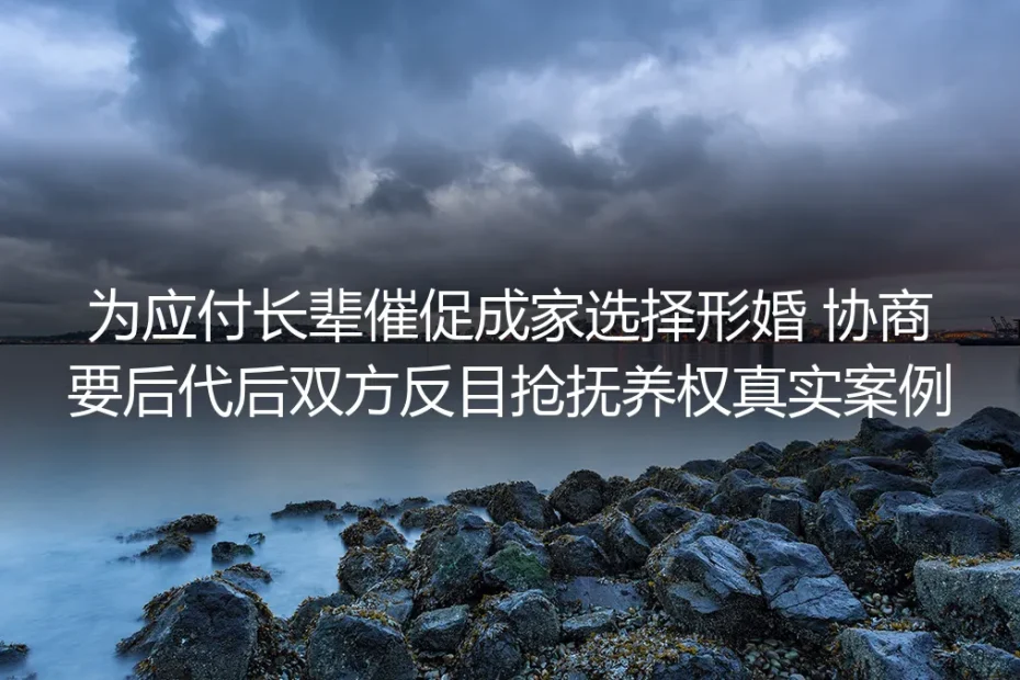 形婚求子反目成仇:一场关于抚养权的真实拉锯战