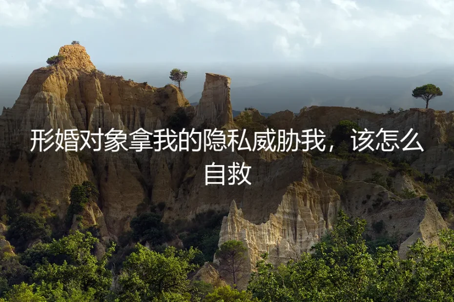 形婚对象拿我的隐私威胁我,该怎么自救?一个真实案例的深度拆解