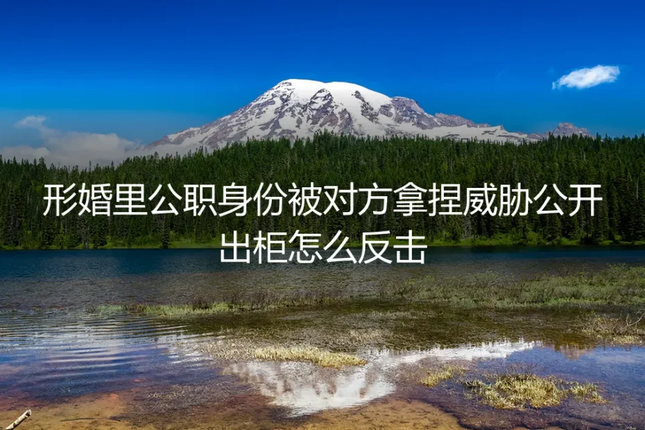 形婚中公职身份被对方威胁公开出柜:如何理性反击与自我保护